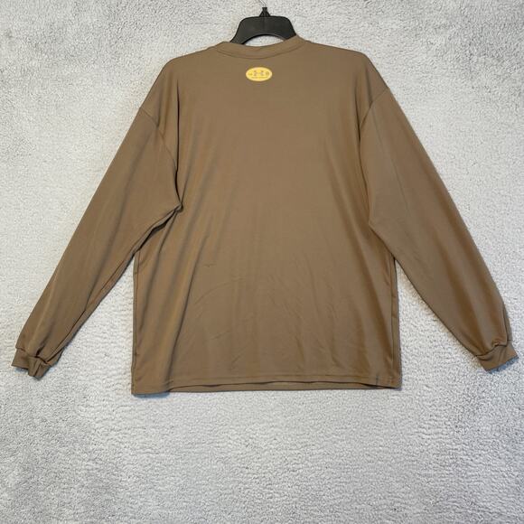 Vintage Under Armour Tactical Mens UNSIZED HeatGear Long Sleeve T-Shirt Brown - Picture 12 of 16